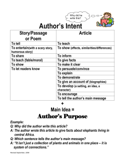 25-Author`s Purpose Chart