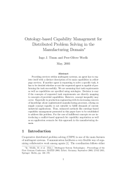 Ontology-based Capability Management for Distributed Problem