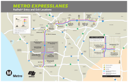 FasTrak® Entry and Exit Locations