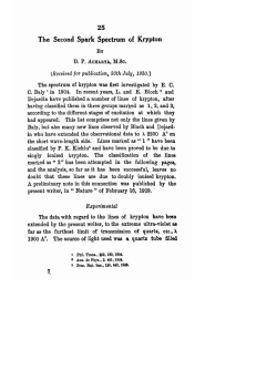 The Second Spark Spectrum of Krypton