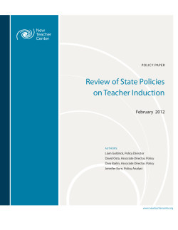Review of State Policies on Teacher Induction