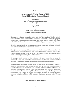 Mark Siljander - 10 th Doha Conference of Interfaith Dialogue