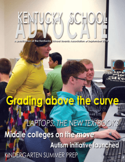 Grading above the curve - Kentucky School Boards Association