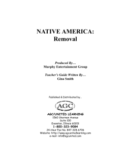 NATIVE AMERICA: Removal