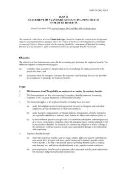 SSAP 34 Employee benefits