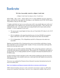 78% Have Successfully Asked for a Higher Credit Limit