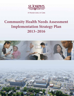 Community Health Needs Assessment Implementation Strategy