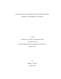 CONTRACEPTION ADVERTISING IN