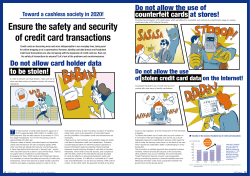 Feature2 : Ensure the safety and security of credit card transactions