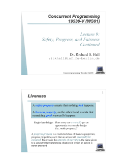 Safety, Progress, and Fairness