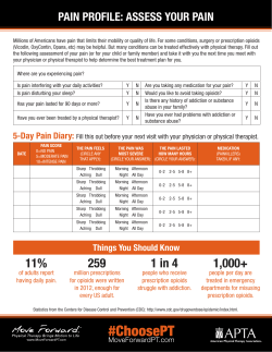 Pain Profile - Move Forward PT