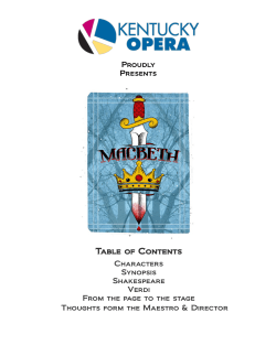 Macbeth Study Guide