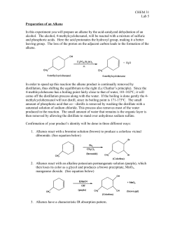 Lab 5: Preparation of an Alkene