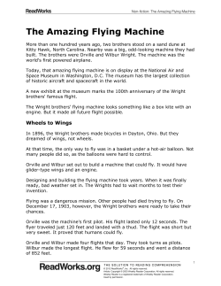 The Amazing Flying Machine