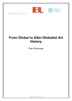 From Global to Alter-Globalist Art History.
