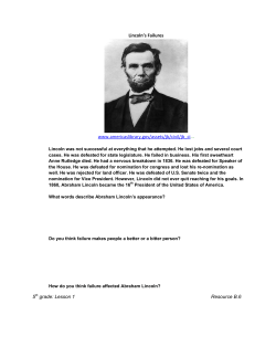 Lincoln`s Failures www.americaslibrary.gov/assets/jb/civil/jb_ci... 5th