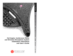 Full Duplex Conference Phone and Wireless Microphone System