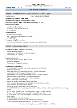 Safety Data Sheet - Fisher Scientific