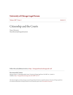 Citizenship and the Courts - Chicago Unbound