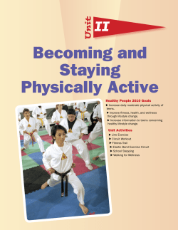 Becoming and Staying Physically Active
