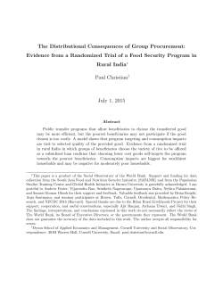 The Distributional Consequences of Group Procurement: Evidence