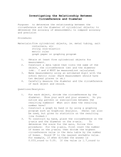 Accuracy and Precision in Measuring Circles and Triangles