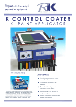 k control coater