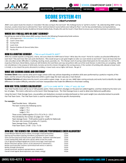 score system 411 - Jamz Cheer and Dance