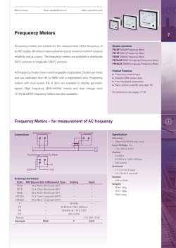 i Frequency Meters