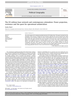 The US military base network and contemporary