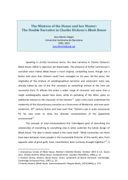 The Double Narrative in Charles Dickens`s Bleak House