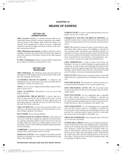 means of egress - International Code Council