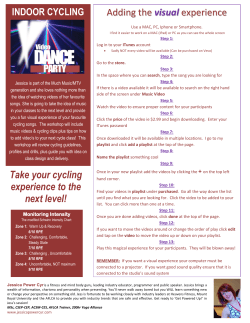 indoor cycling - Provincial Fitness Unit