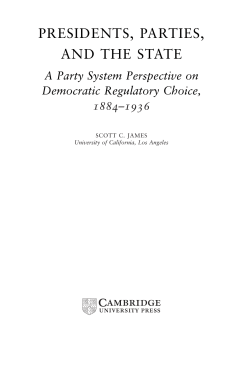Presidents, Parties, and the State (sample chapter)