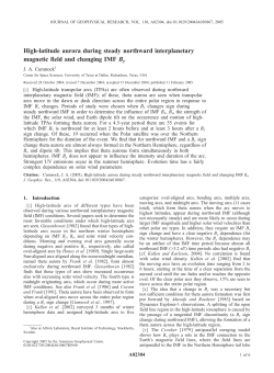 High-latitude aurora during steady northward