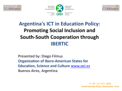 ARGENTINA`S ICT in Education