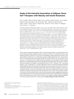 Study of the Potential Association of Adipose Tissue GLP