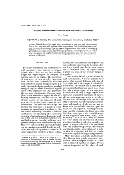 Tetrapod Limblessness: Evolution and Functional Corollaries