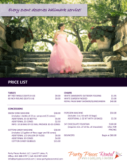 Every event deserves hallmark service!