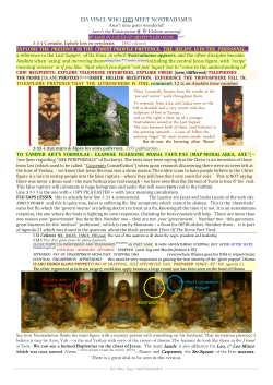 DA VINCI - The Hidden Texts of Nostradamus