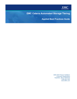 EMC Celerra Automated Storage Tiering