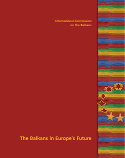 The Balkans in Europe`s Future