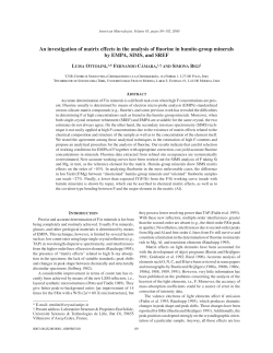 An investigation of matrix effects in the analysis of fluorine in