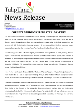 Corbett Gardens Celebrates 100 Years!
