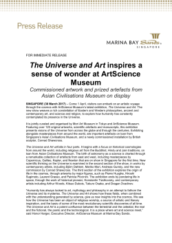 The Universe and Art inspires a sense of wonder at ArtScience