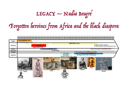 LEGACY &ndash; Nadia Beugr&eacute; Forgotten heroines from Africa and the