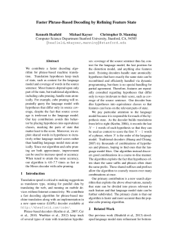 Faster Phrase-Based Decoding by Refining