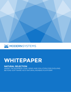 Natural Selection - Platform Modernization Alliance