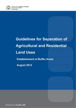 Guidelines fo - Public Health WA