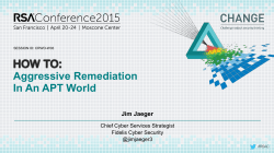 Aggressive Remediation In An APT World